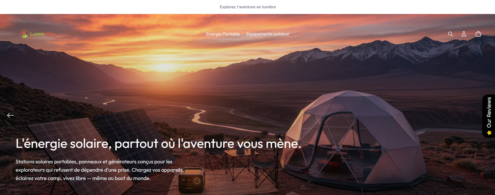 LuminHike - Boutique Shopify